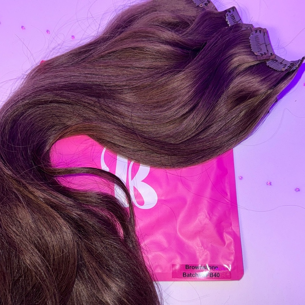 Bfb seamless clip in 100% remy hair 21 inch extensions
